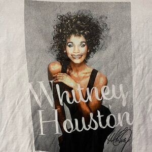 Whitney Houston Graphic cropped T-Shirt